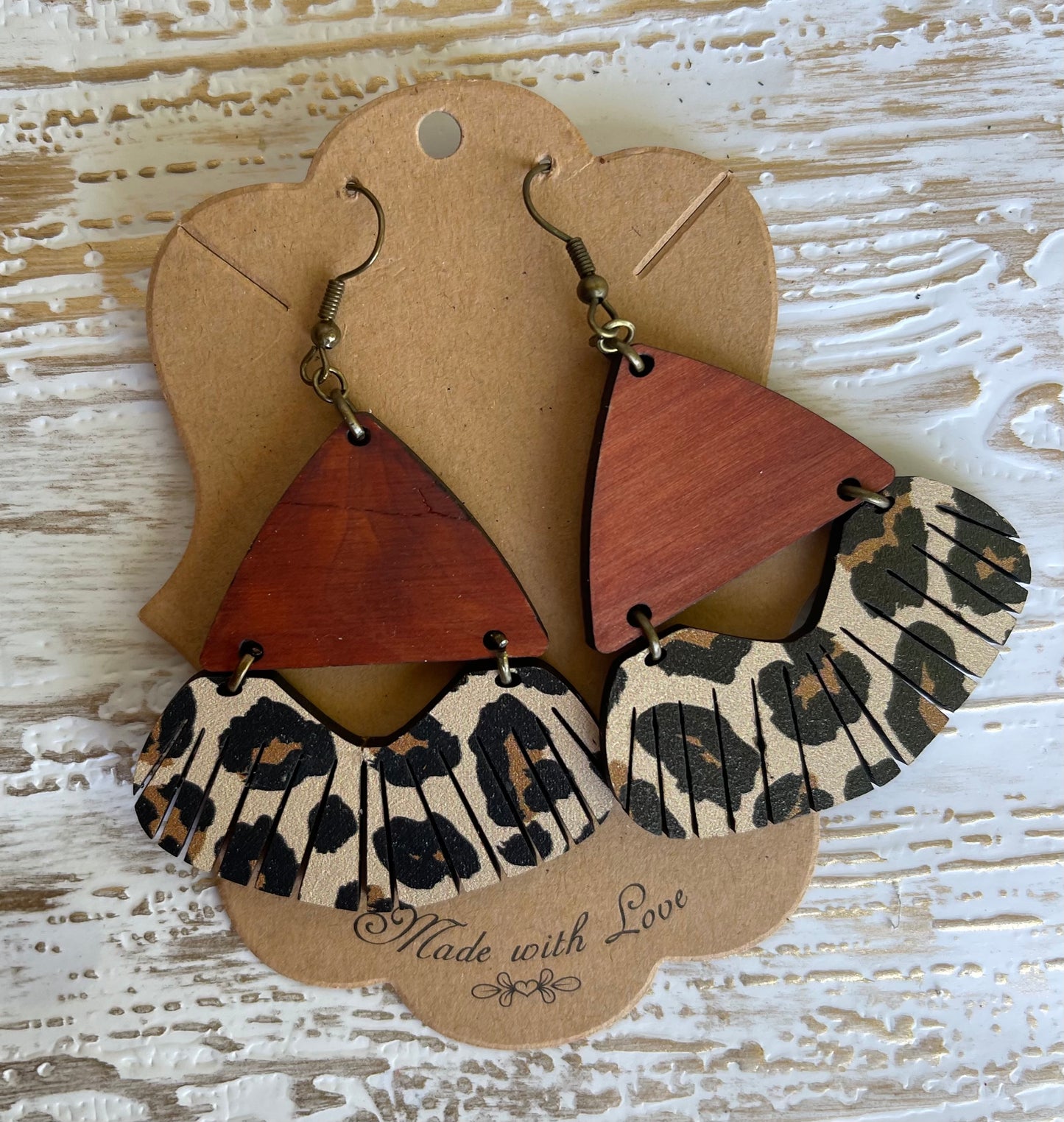 Leopard Fanfare Earrings