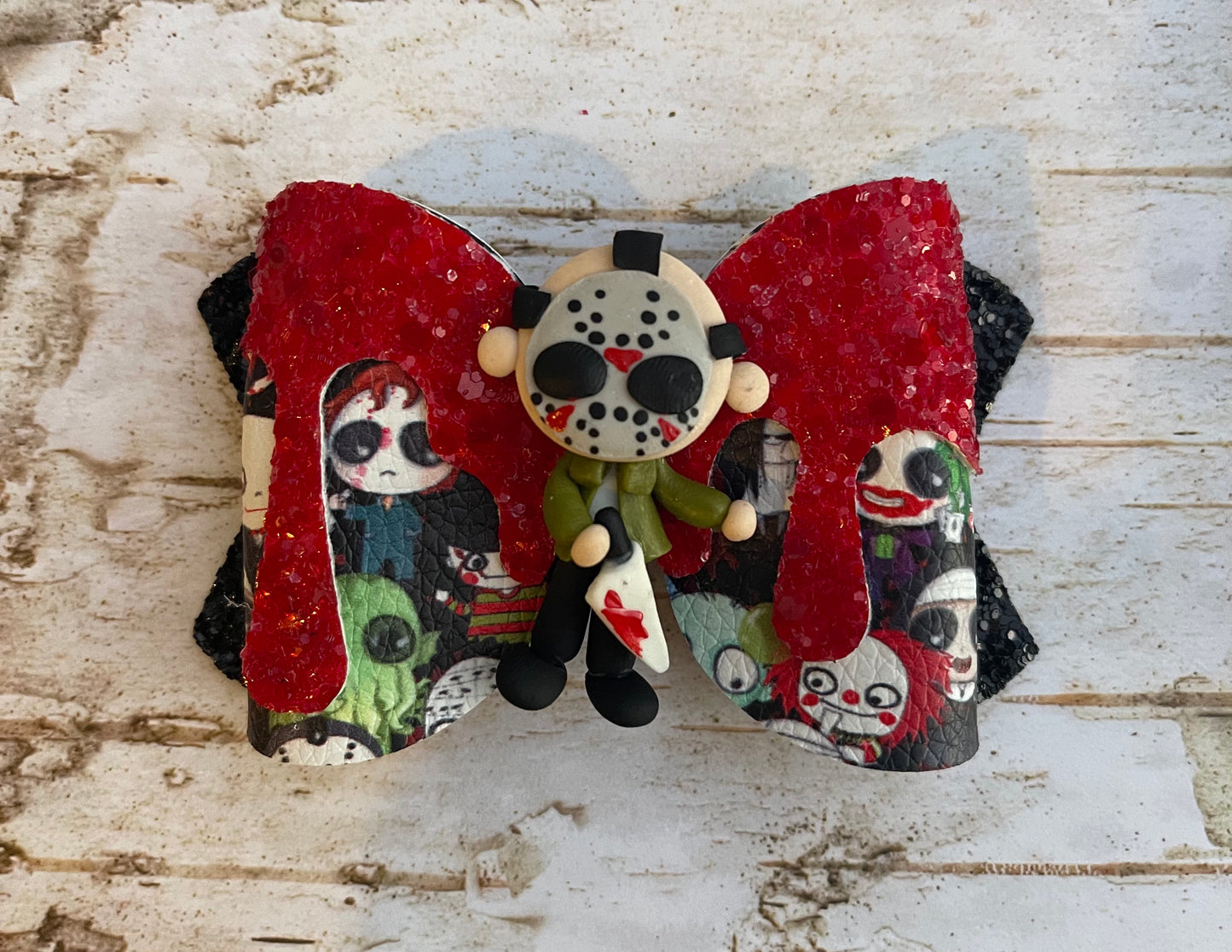 Horror Hockey Mask Bow