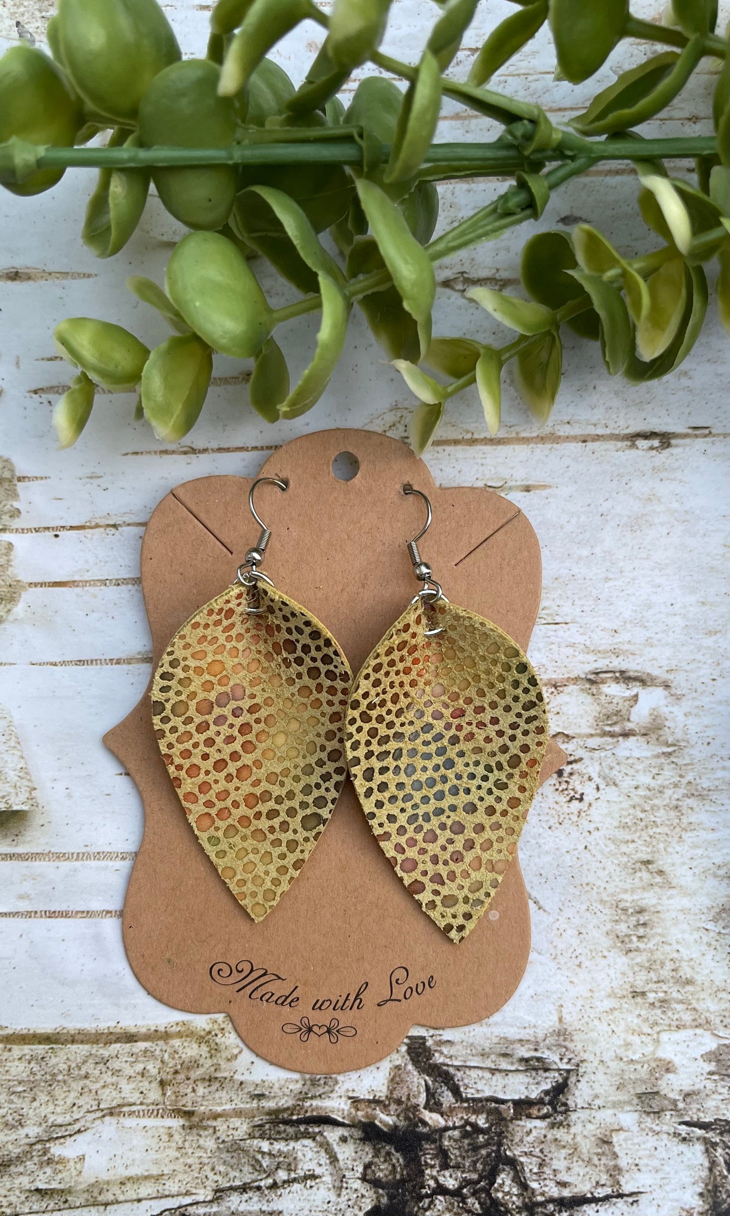 Fall Colors Leaf Earrings