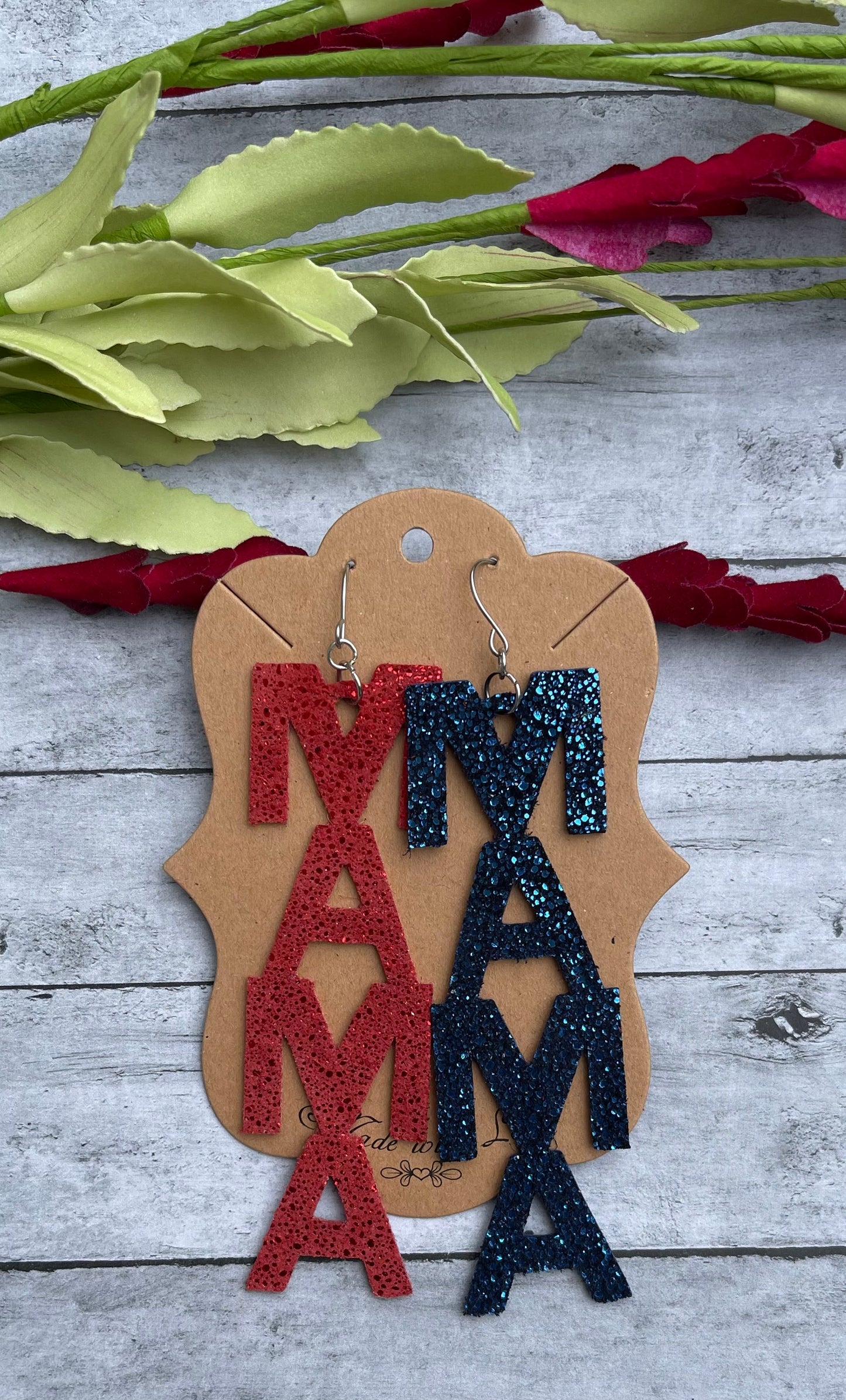 Patriotic MAMA Earrings