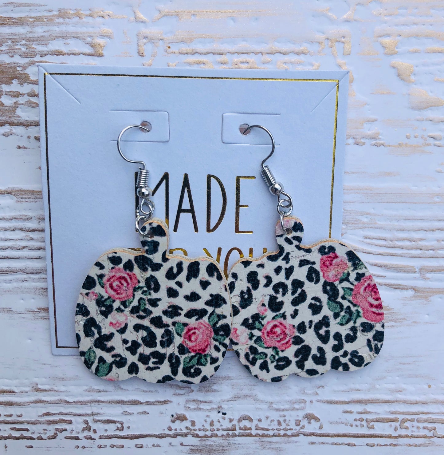 Cork and Genuine Leather Mini Pumpkins