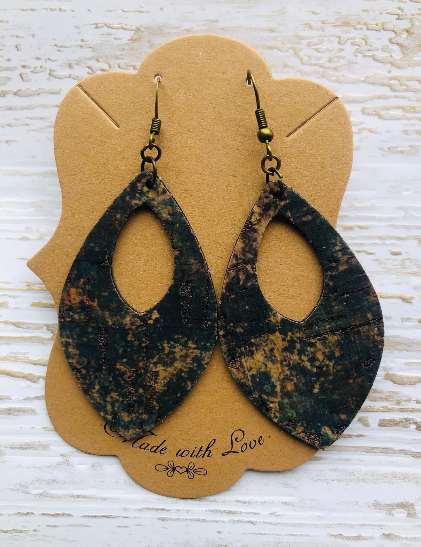 Crystal Genuine Leather Neutral Galaxy EAring Drops
