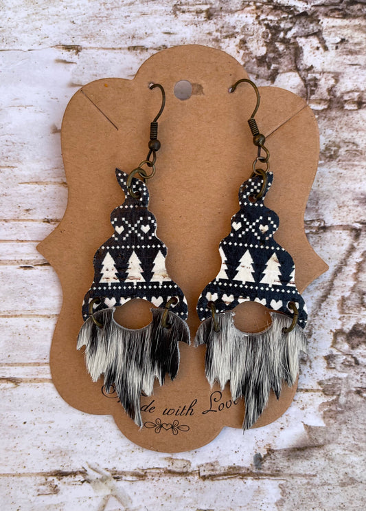 Sweater Weather Christmas Gnome Earrings