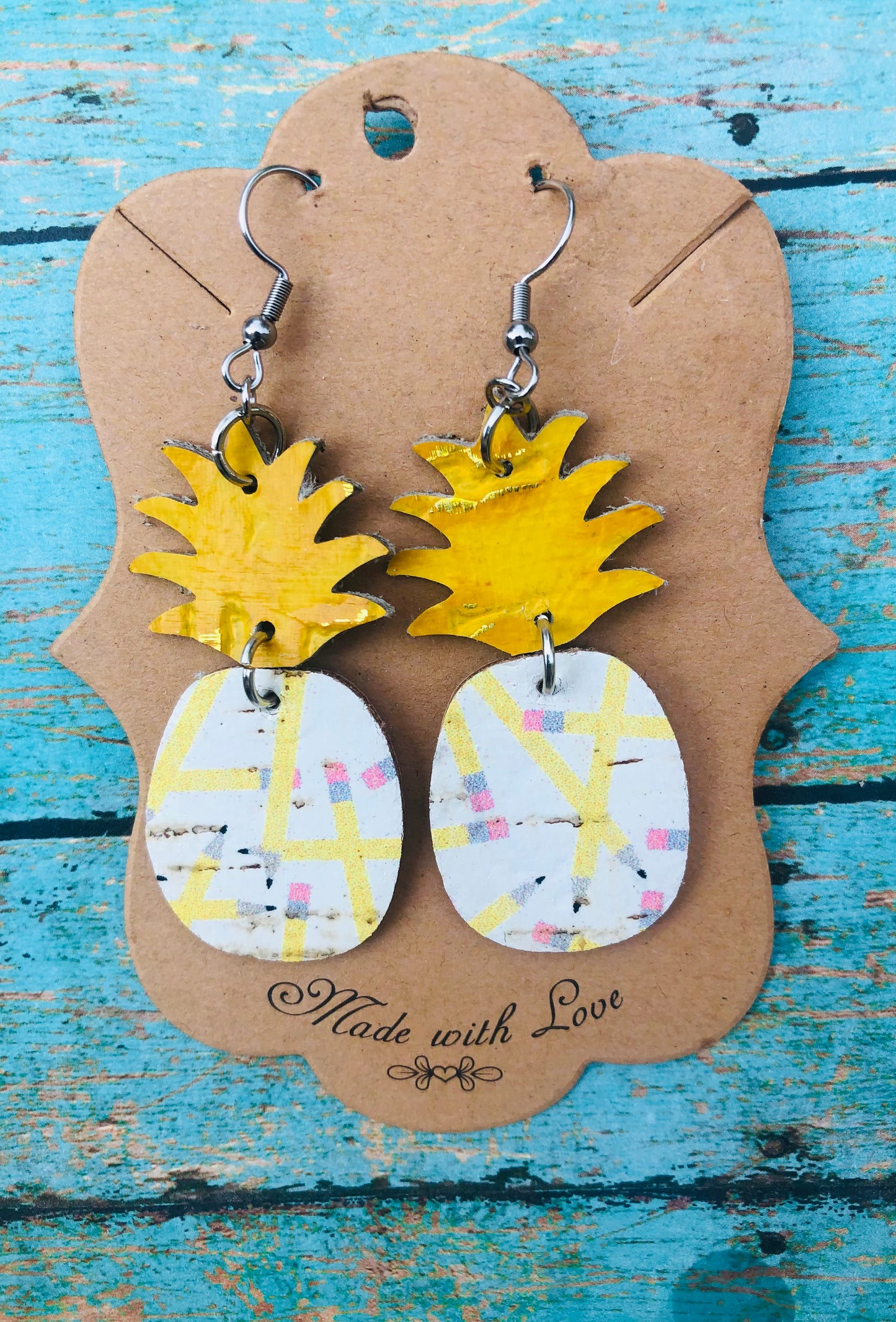 Pencil Pineapple Earrings