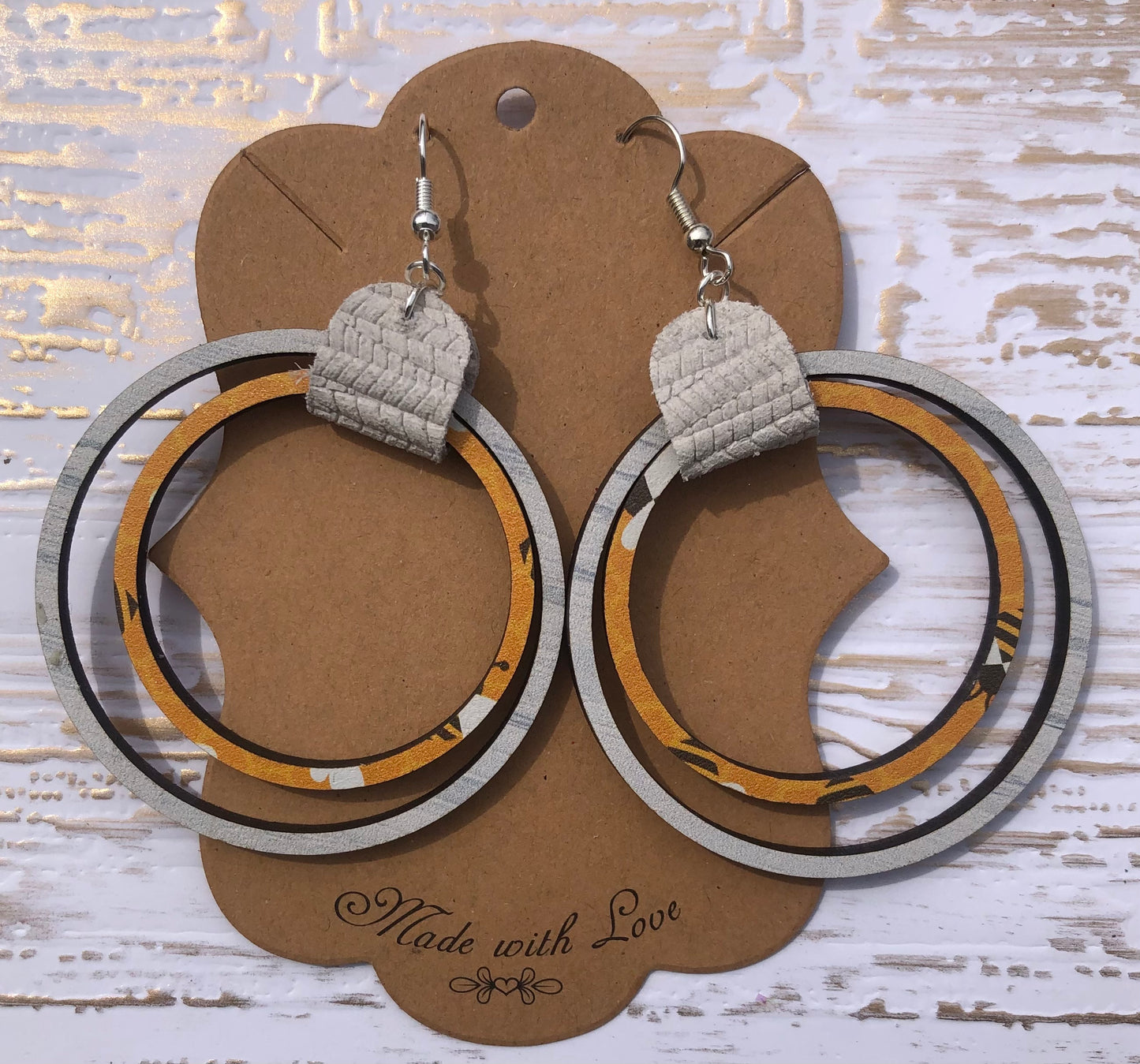 Honeybee Hoop Earrings