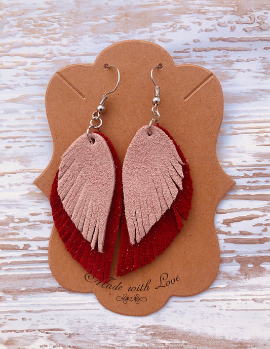 Small Cupid Wing Love Earrings