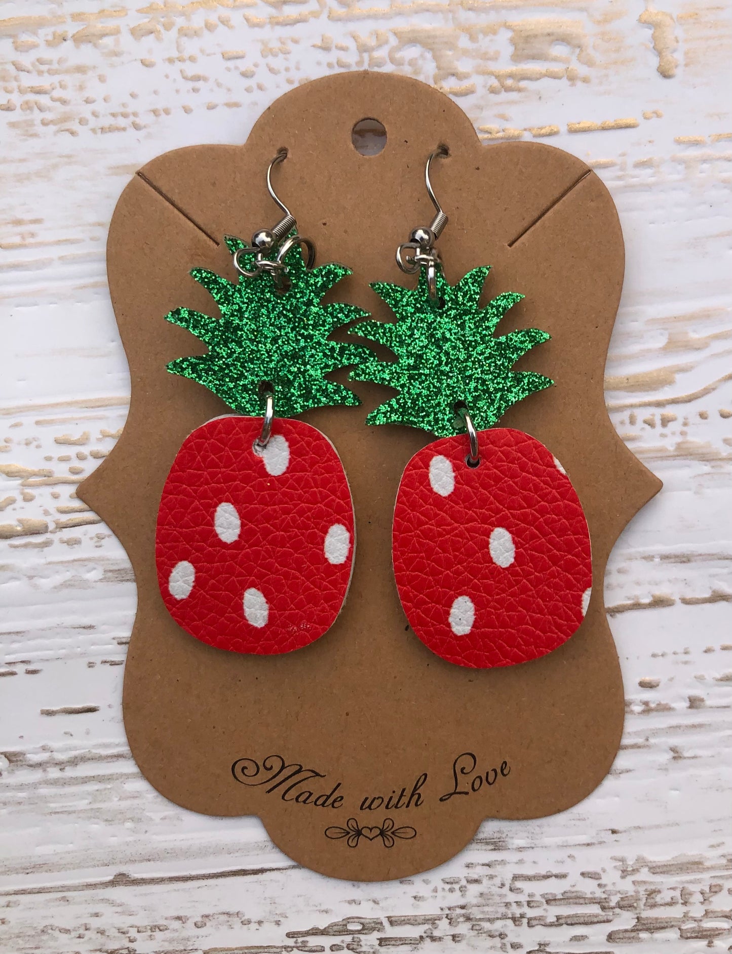 Strawberry Pineapple Earrings