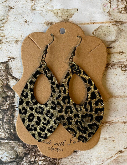 Luxe Leopard Crystal Drop