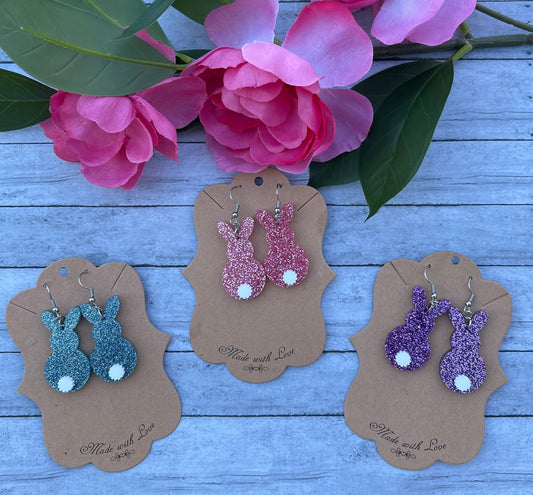 Sparkly Bunny Earrings