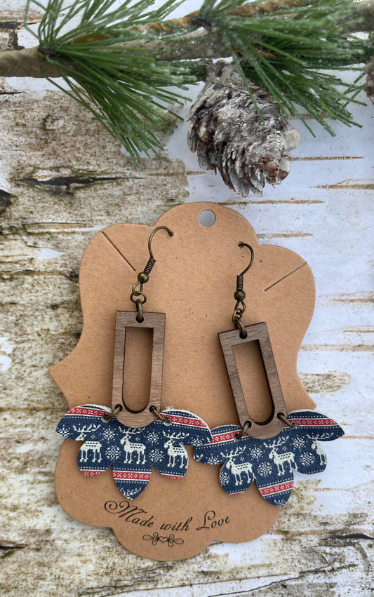 Winter Reindeer Stella Earrings