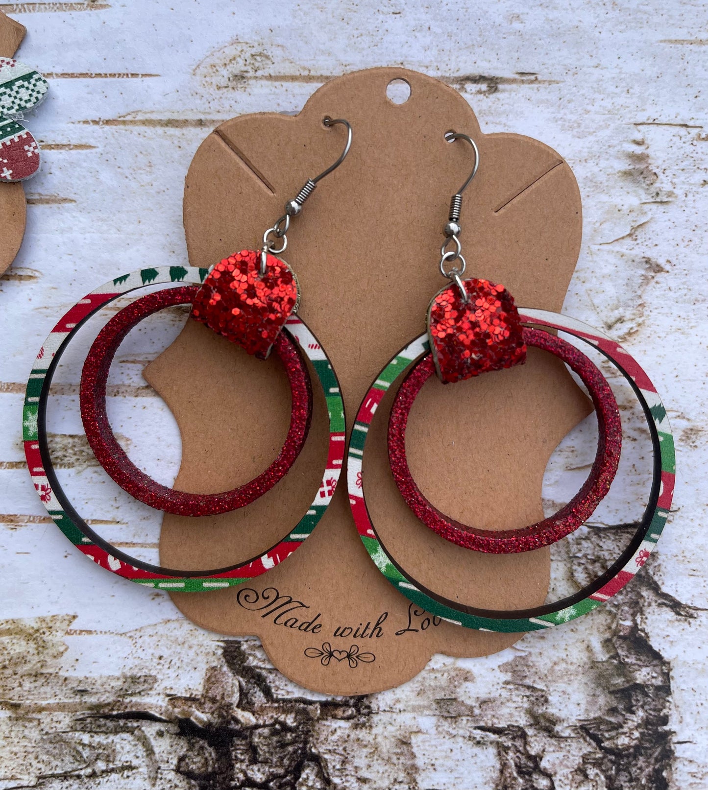 Christmas Sweater Hoops