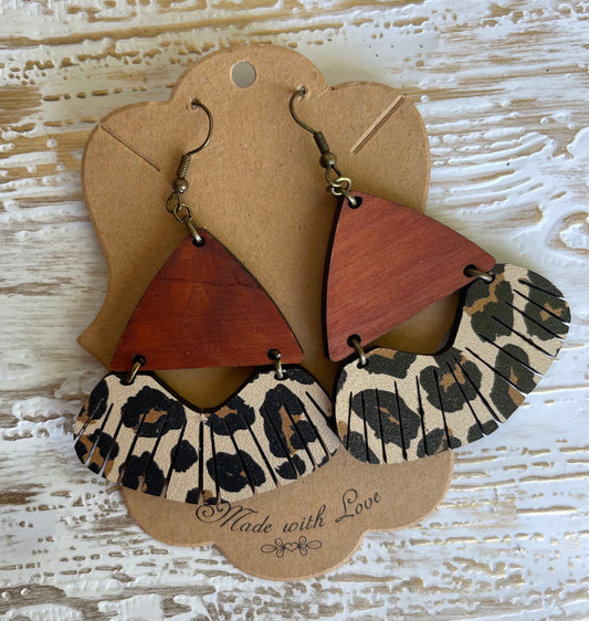 Leopard Fanfare Earrings