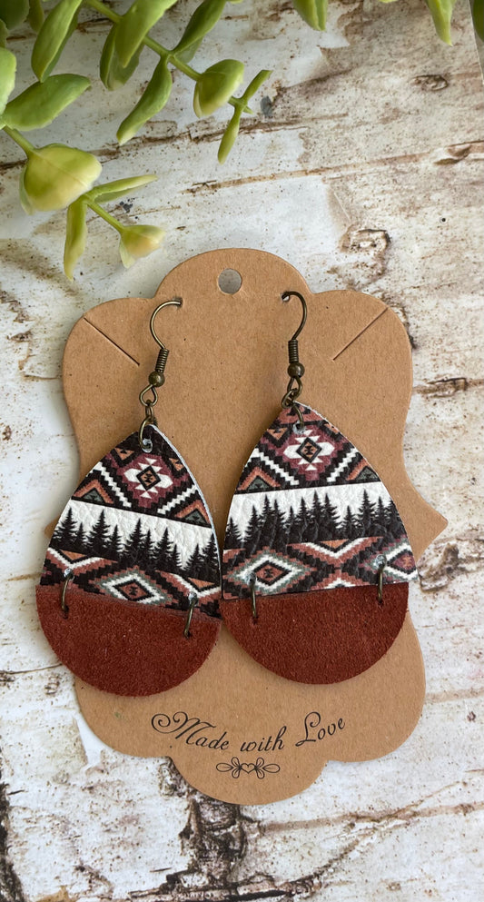 Mountain Lodge Teardrop Earrings