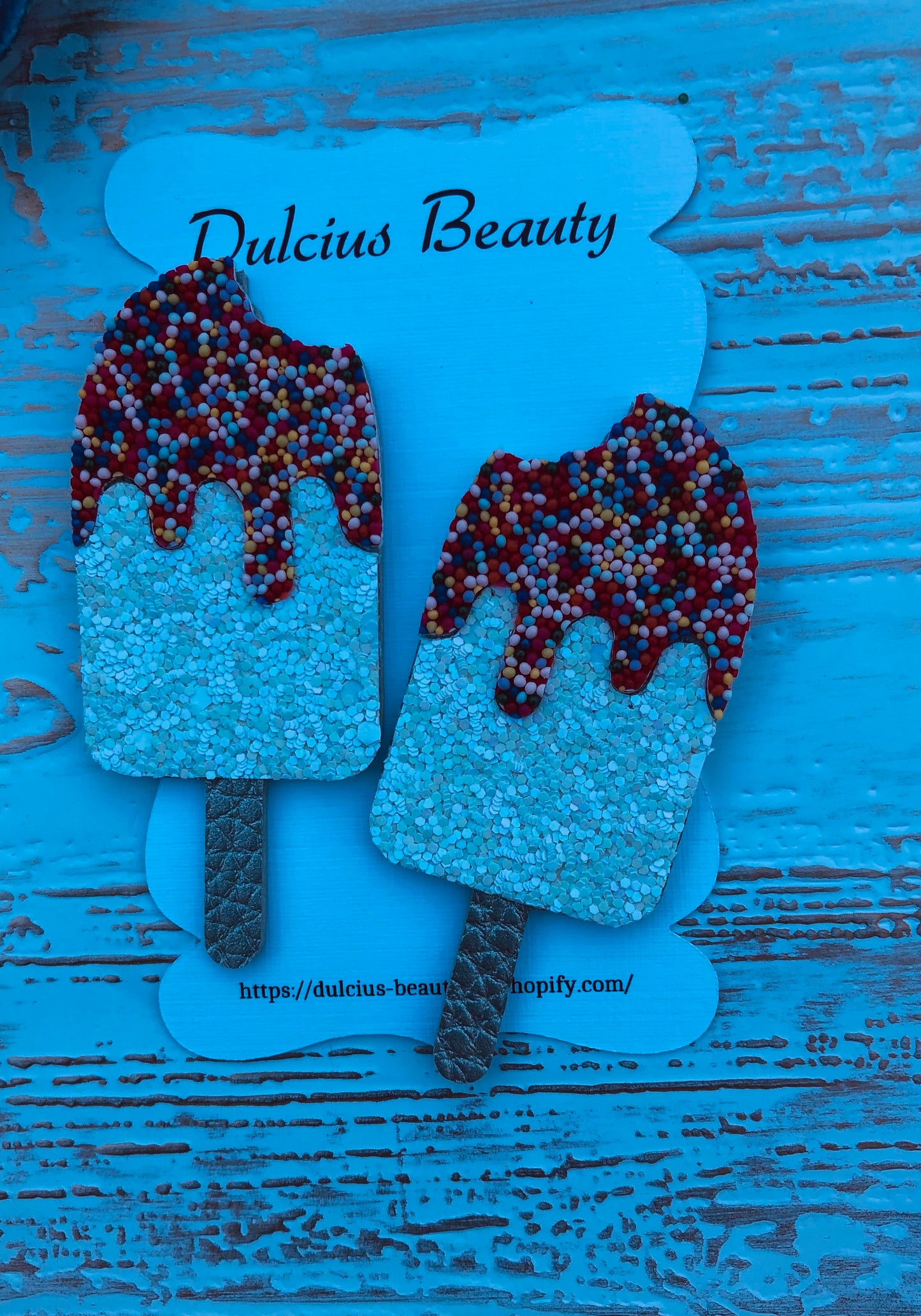 Mini Popsicle Clips with Sprinkles