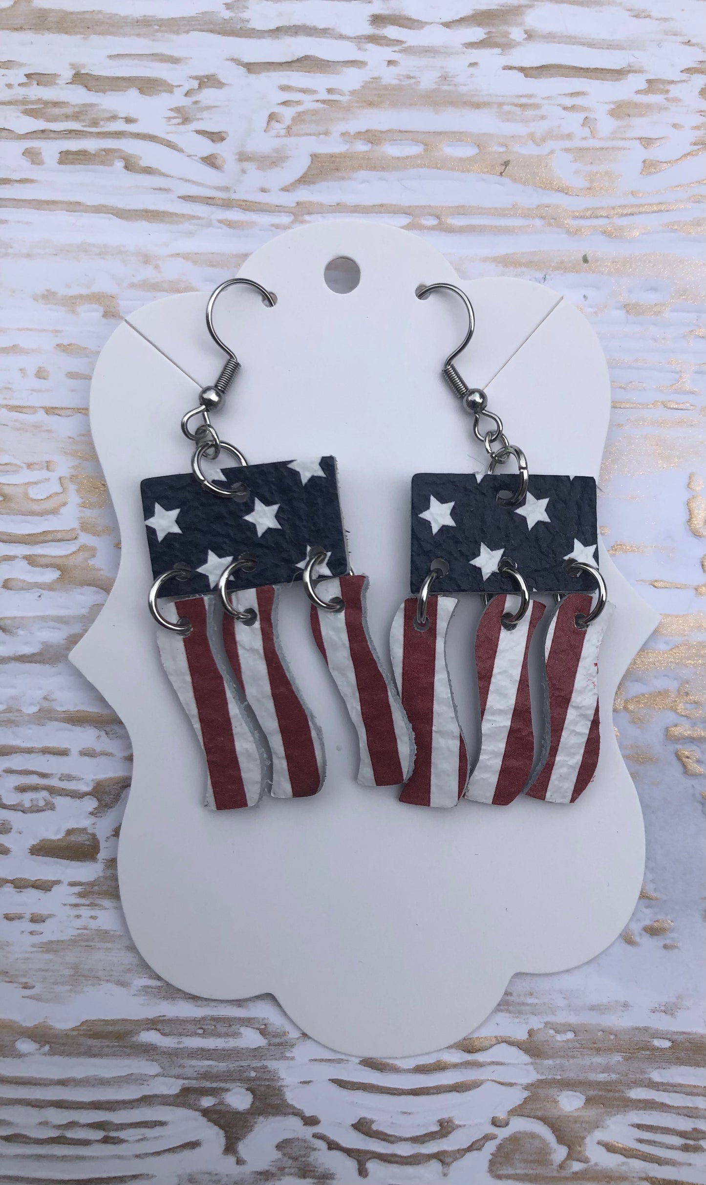 Mini Patriotic Flag Earrings