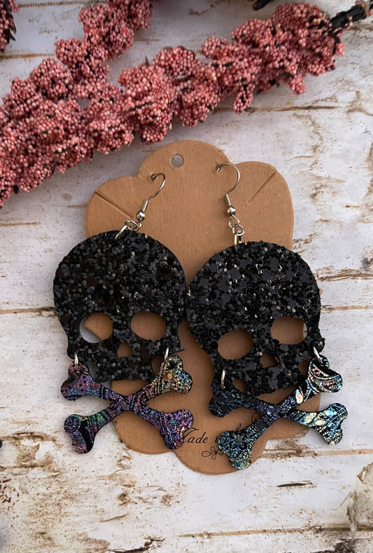 Mystic Skull and Crossbones Earrings