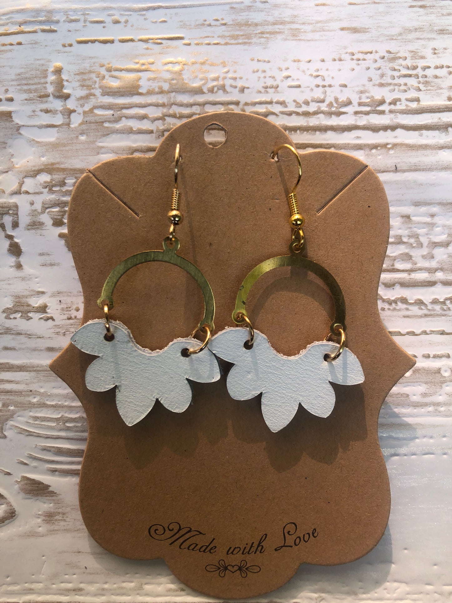 White  Mini Stella Earrings