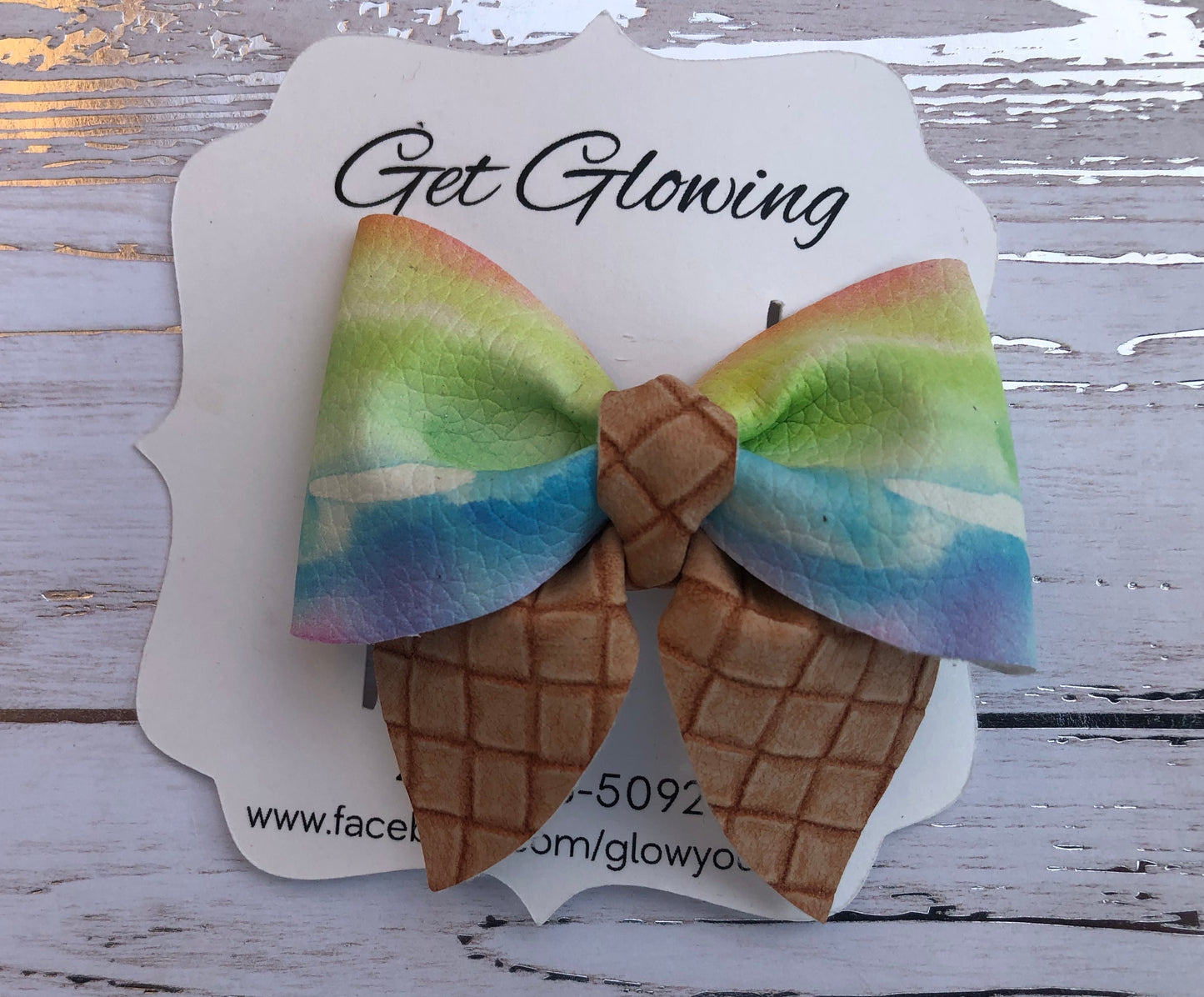 2.25” Sailor Waffle Cone Bow