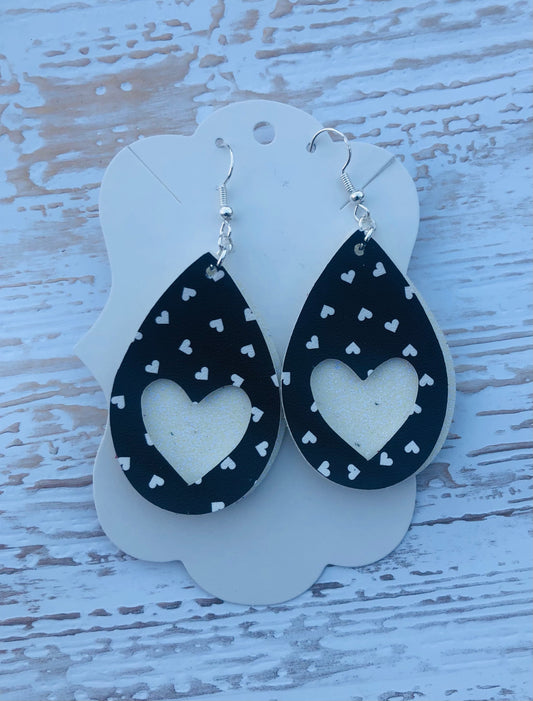 Scattered Heart Cut Out Earrings