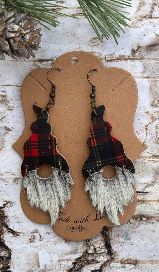 Lumberjack gnome earrings