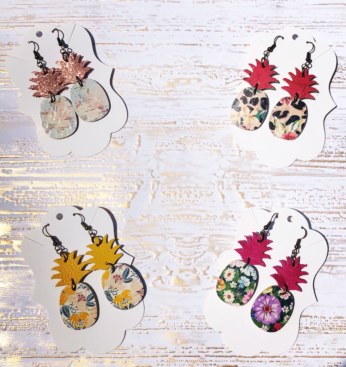 Flowery Pineapple Earrings