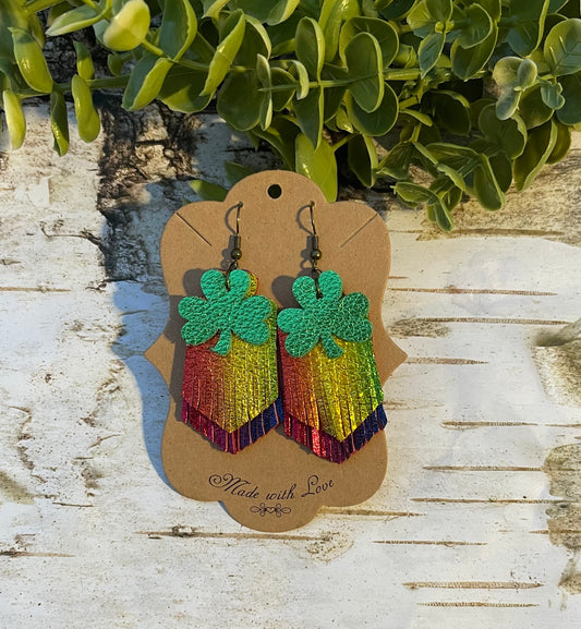 Shamrock Fringe Earrings