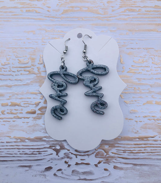 Love Letter Silver Earrings