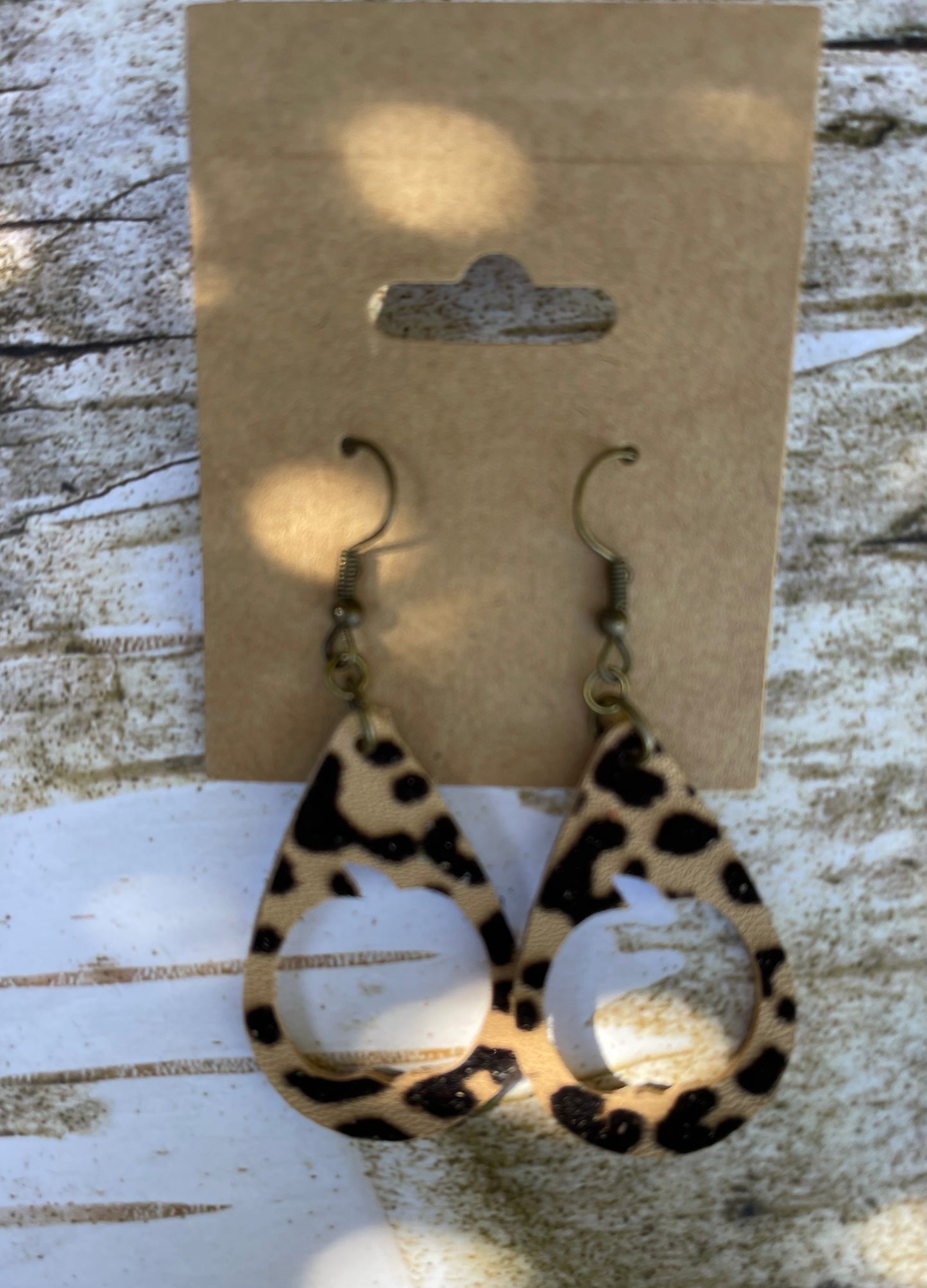 Mini Leopard Pumpkin Earring Dangles