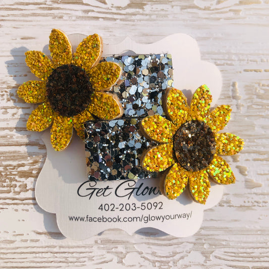 Sunflower Snap Clips