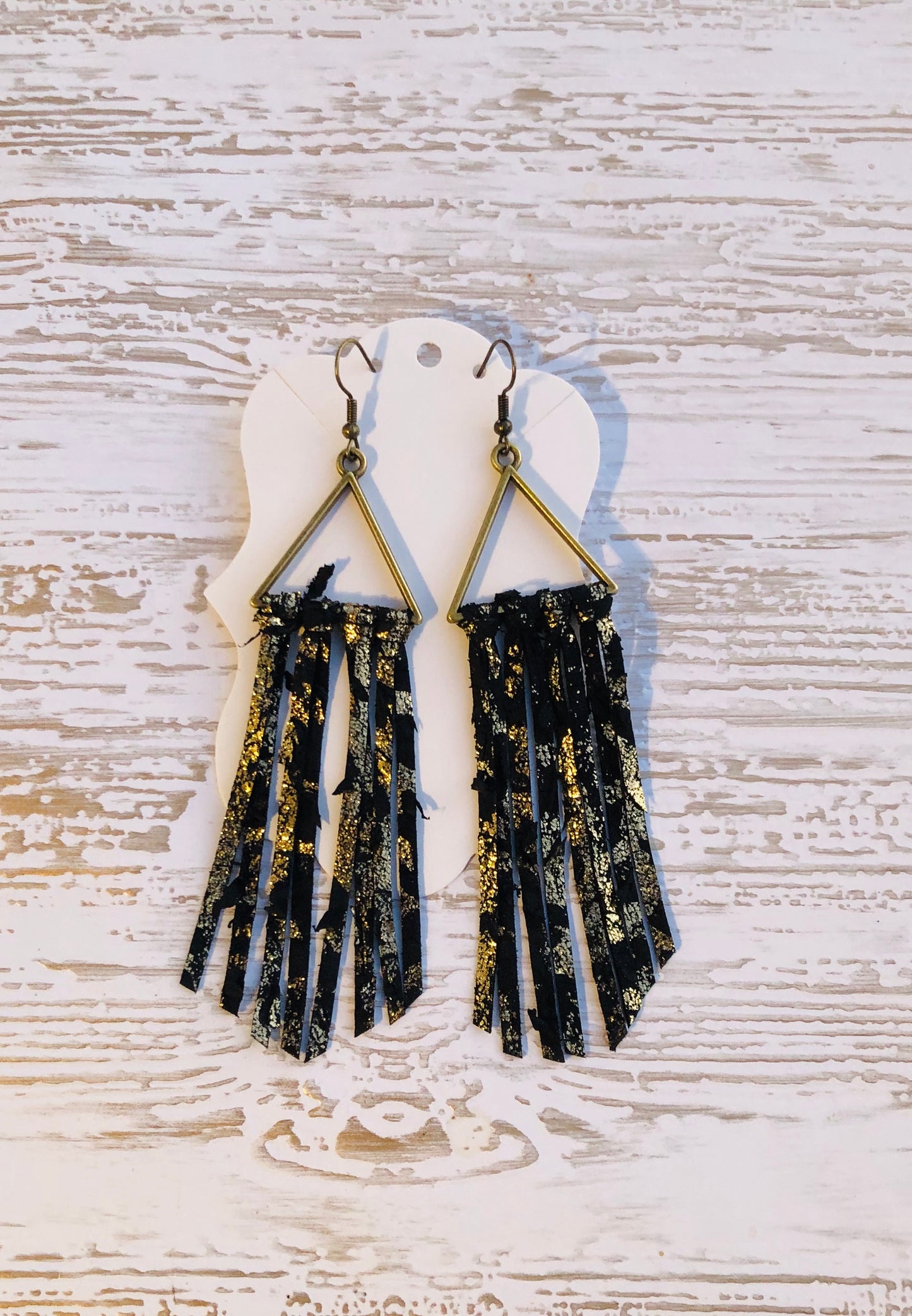 Weathered Black and Gold Fringe