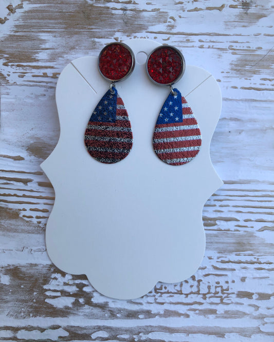 Mini Stars and Stripes Earrings