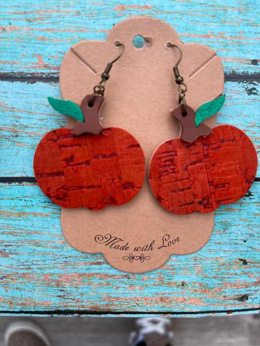 Orange Pumpkin Earrings