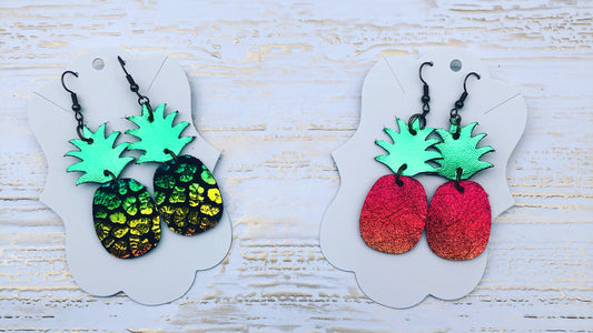 Rainbow Pride Pineapple Earrings