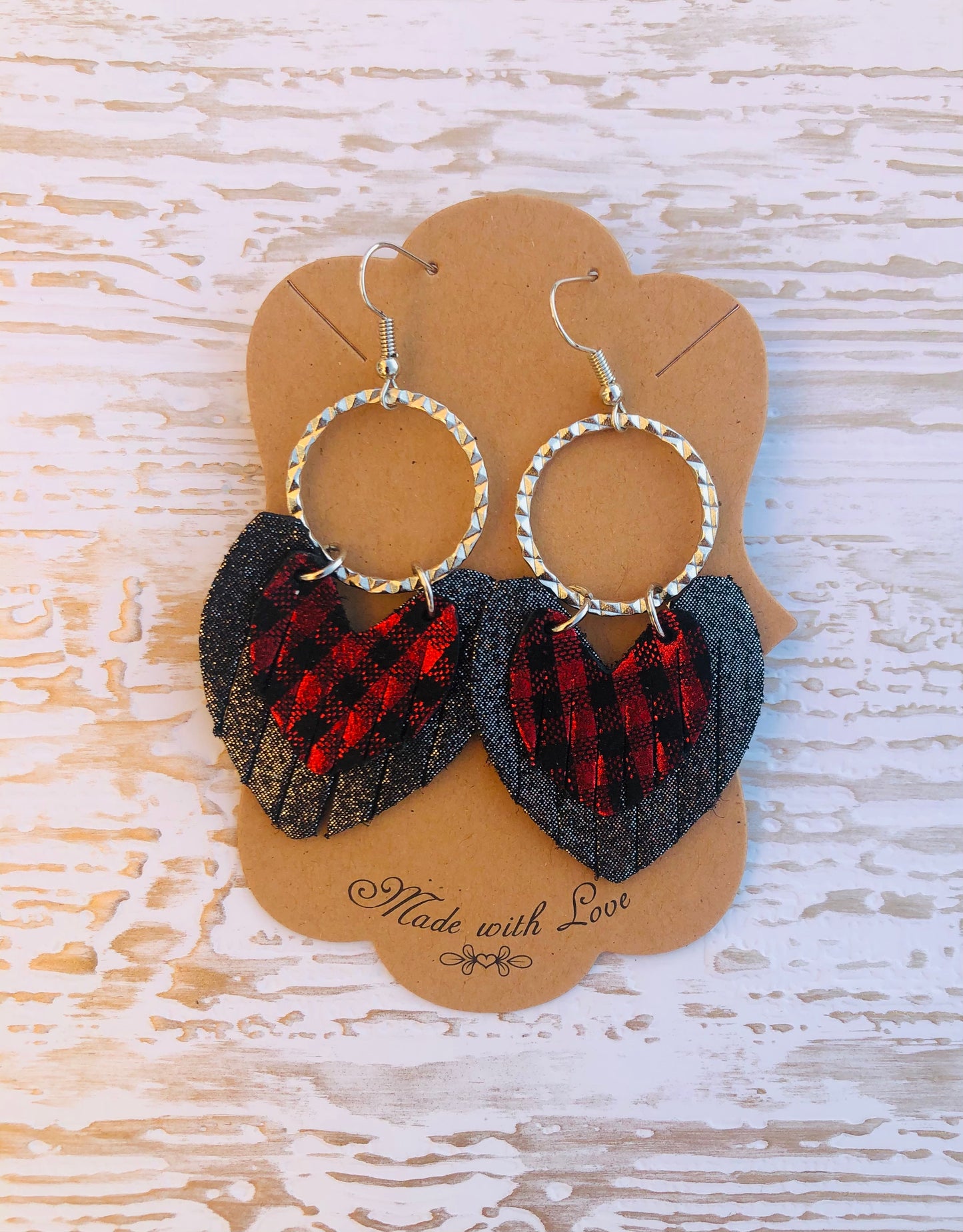 Rock of Love  Buffalo Plaid Earrings