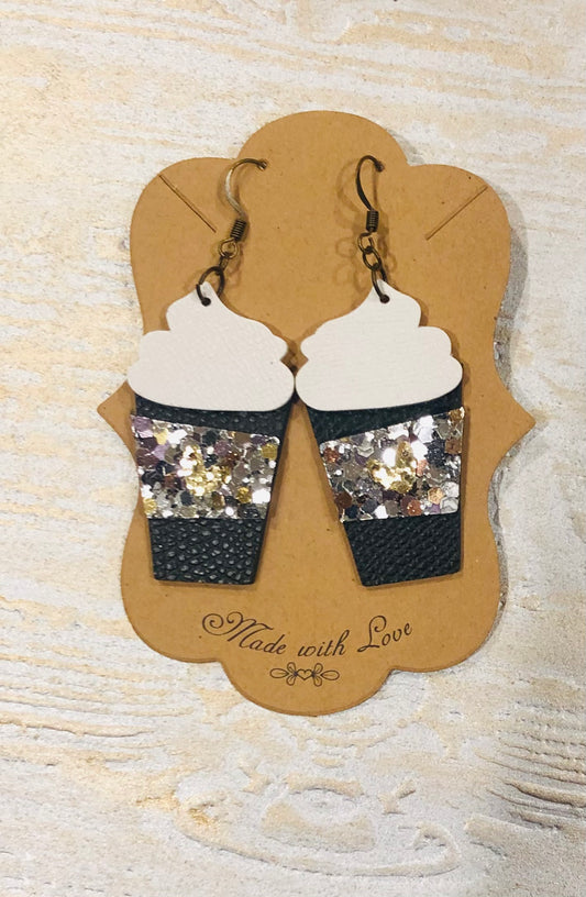 New Year’s Eve  Latte Earrings