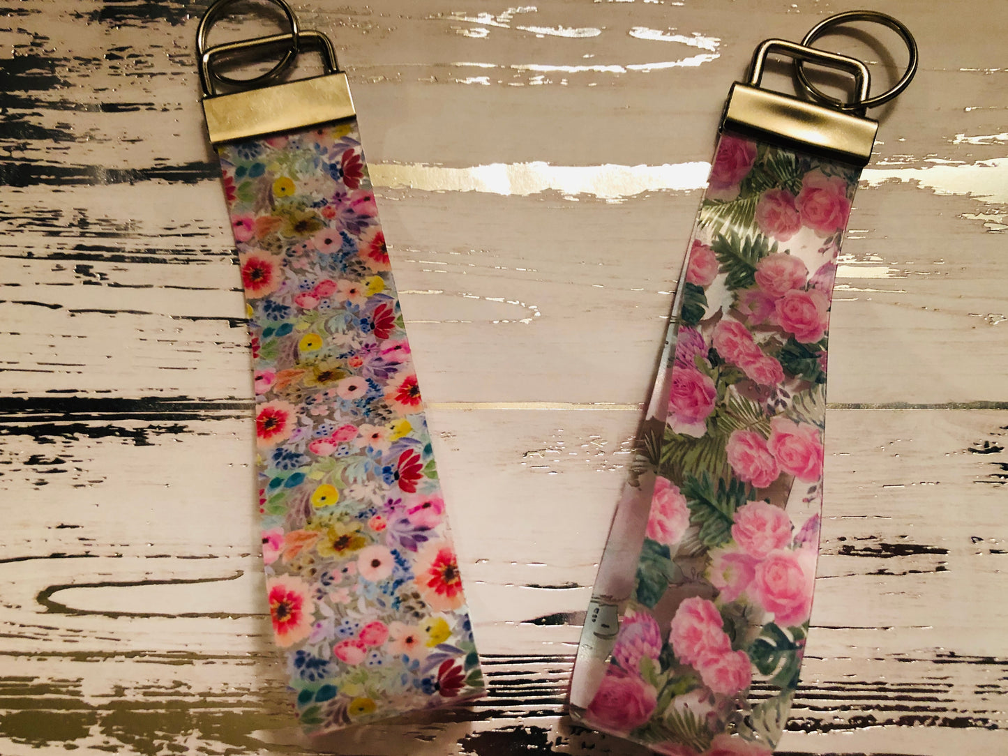 Flower Jelly Wristlet Keychains