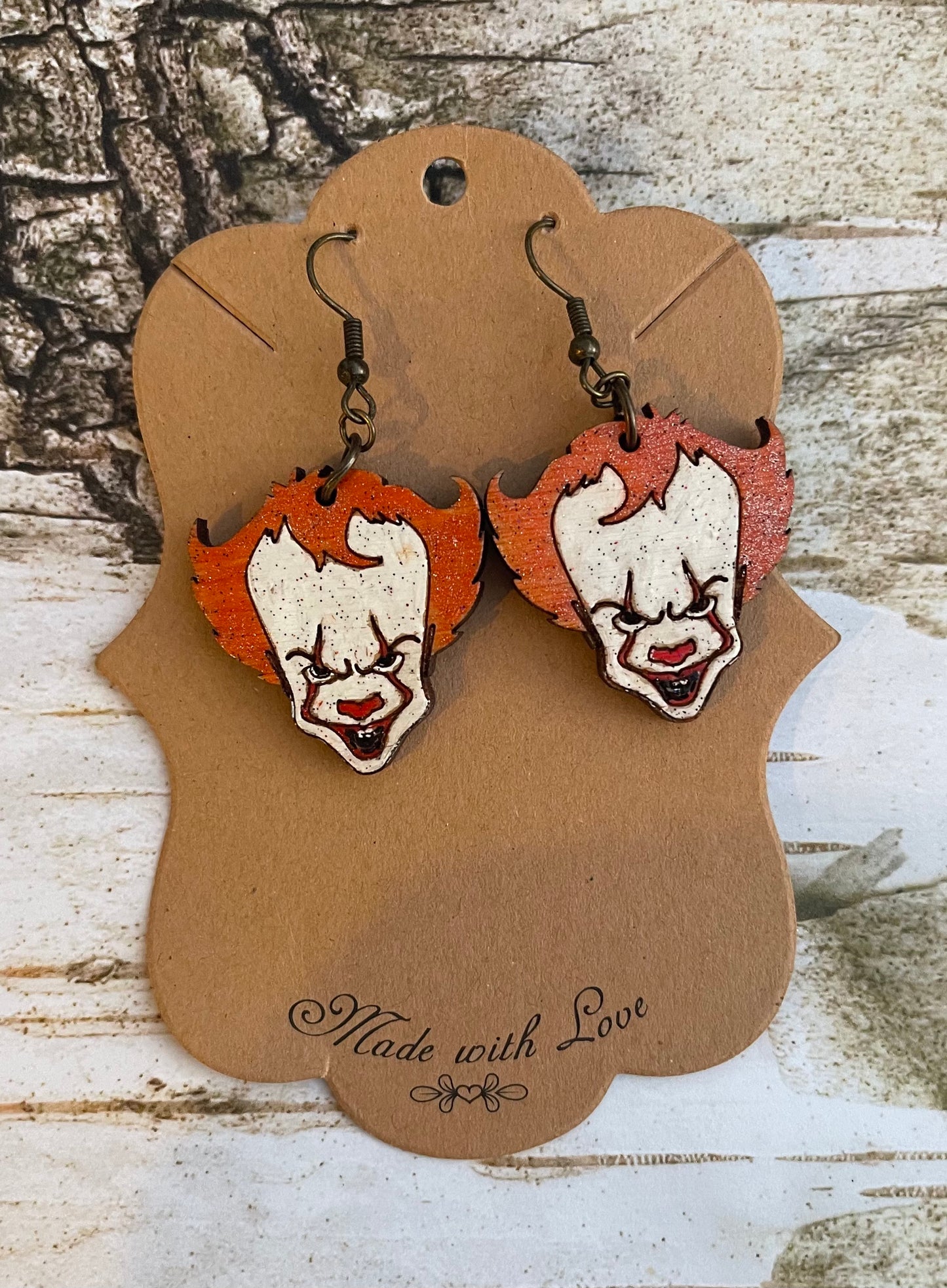 Horror Clown Earrings