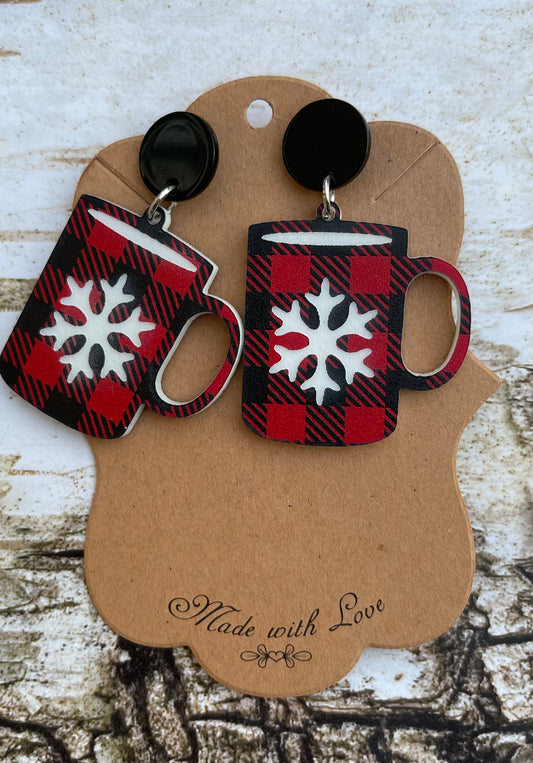 Christmas Mug Earrings