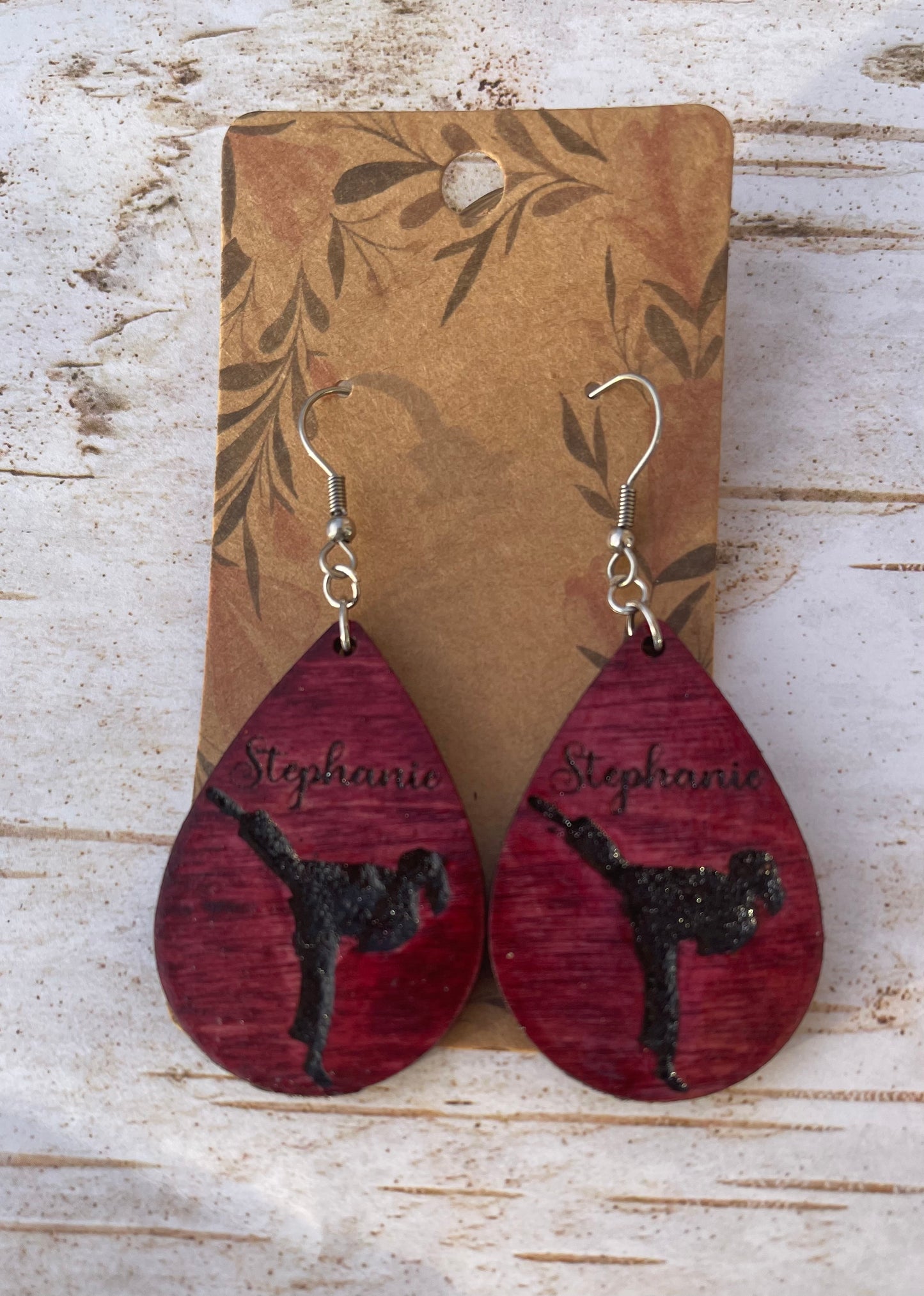 Custom Engraved Stephanie Earrings