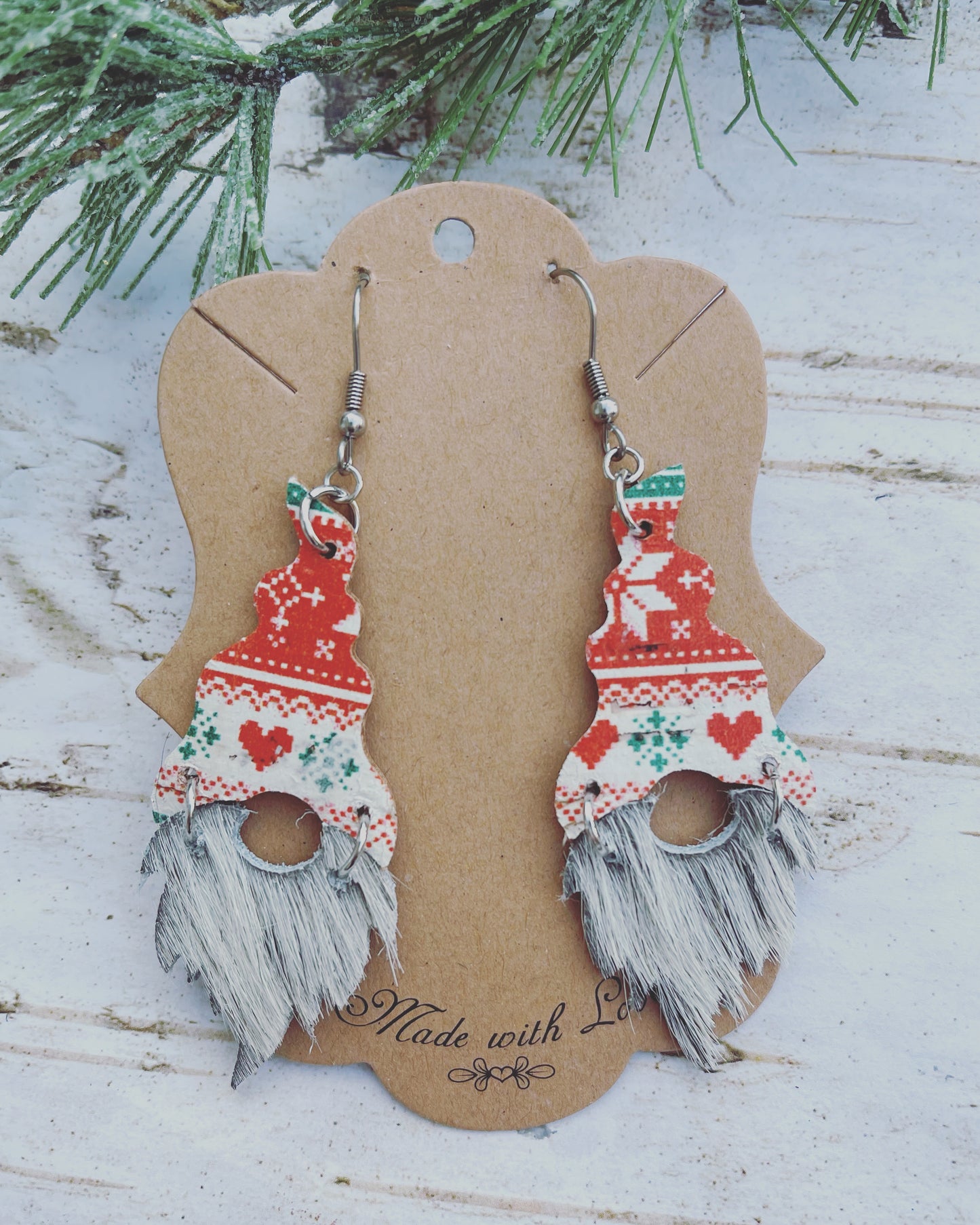 Christmas Sweater Gnome Earrings