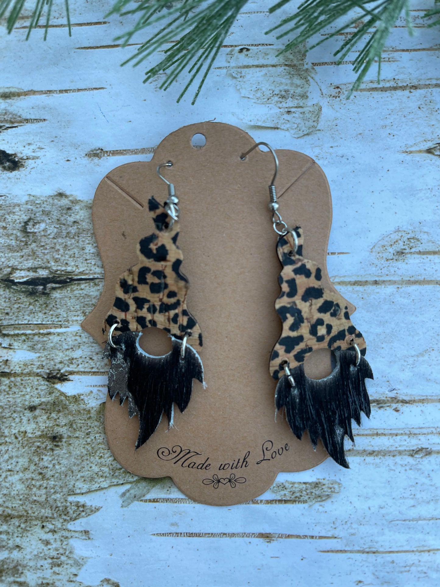 Leopard Gnome Earrings