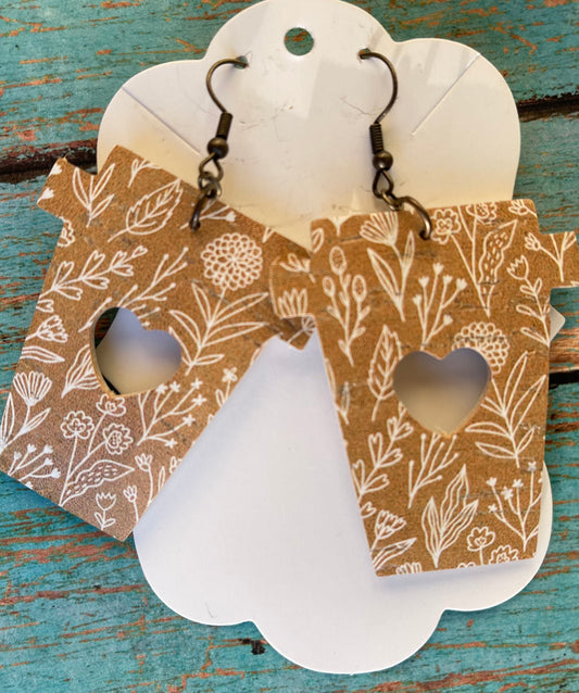 Fall Coffee Cup Earrings