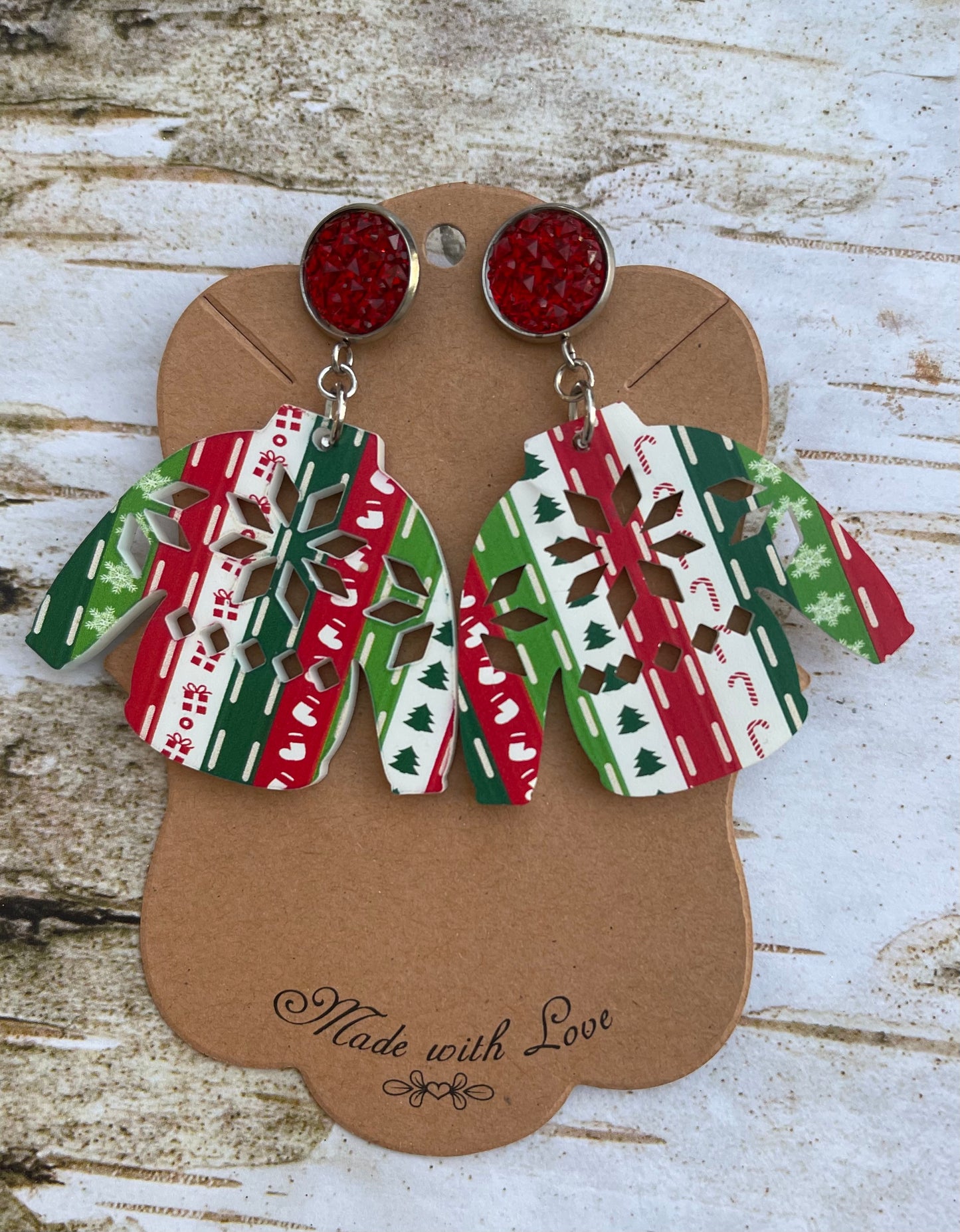 Christmas Ugly Sweater Earrings