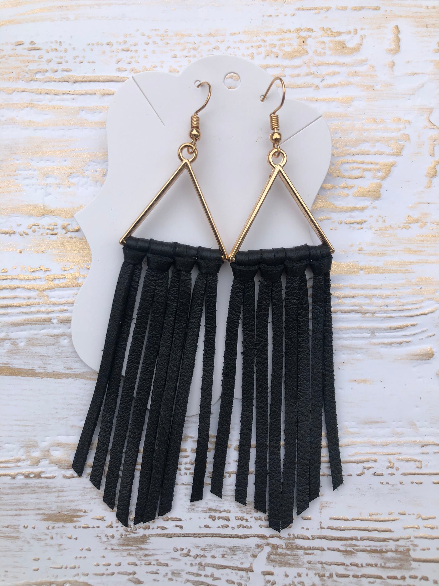 Black Fringe Earrings