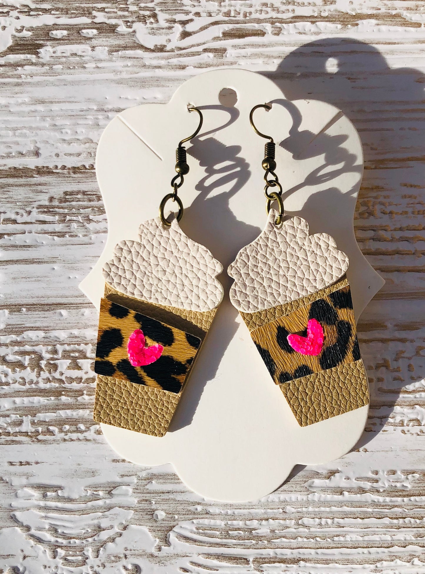 Leopard Spice Latte Earrings