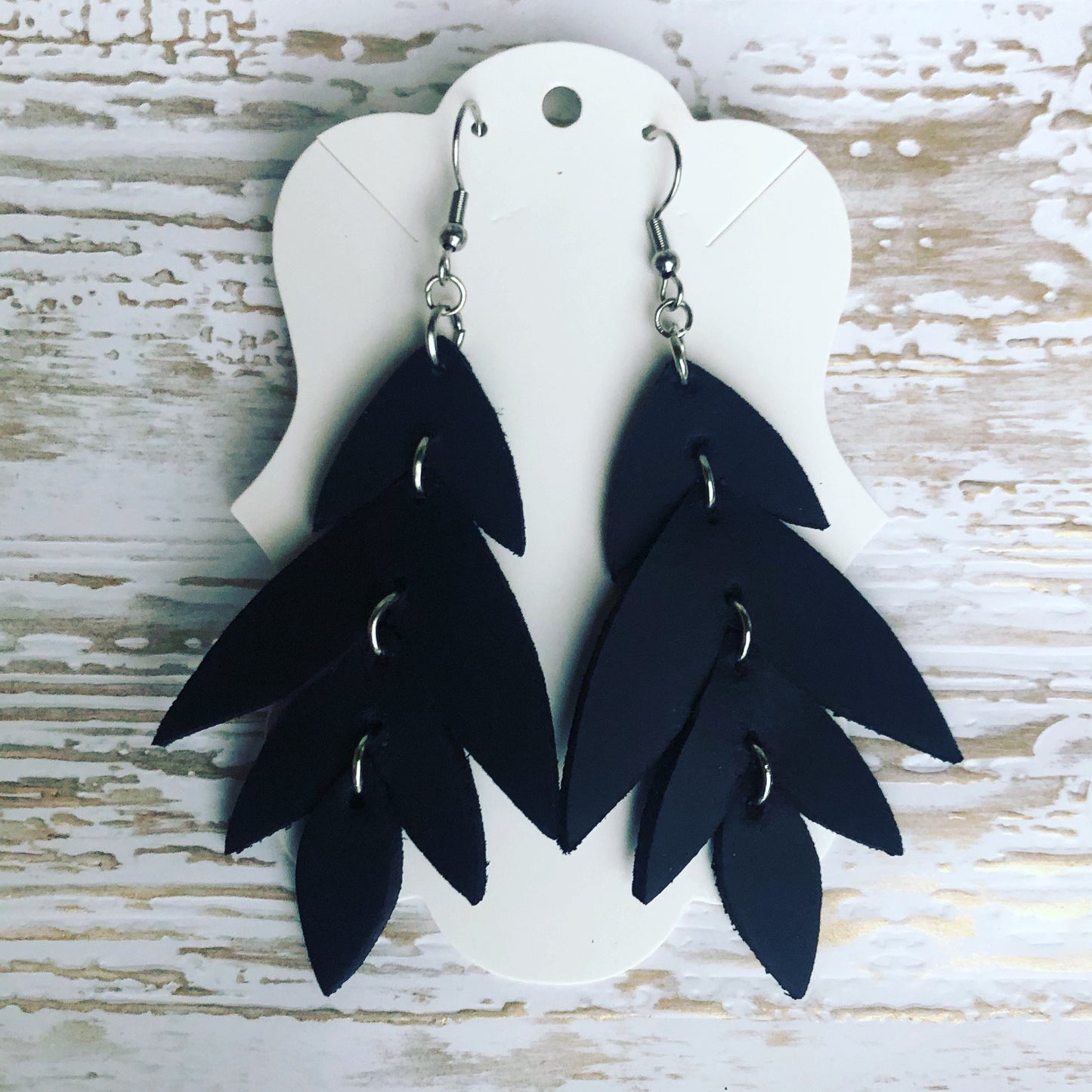 Black Lotus Earrings