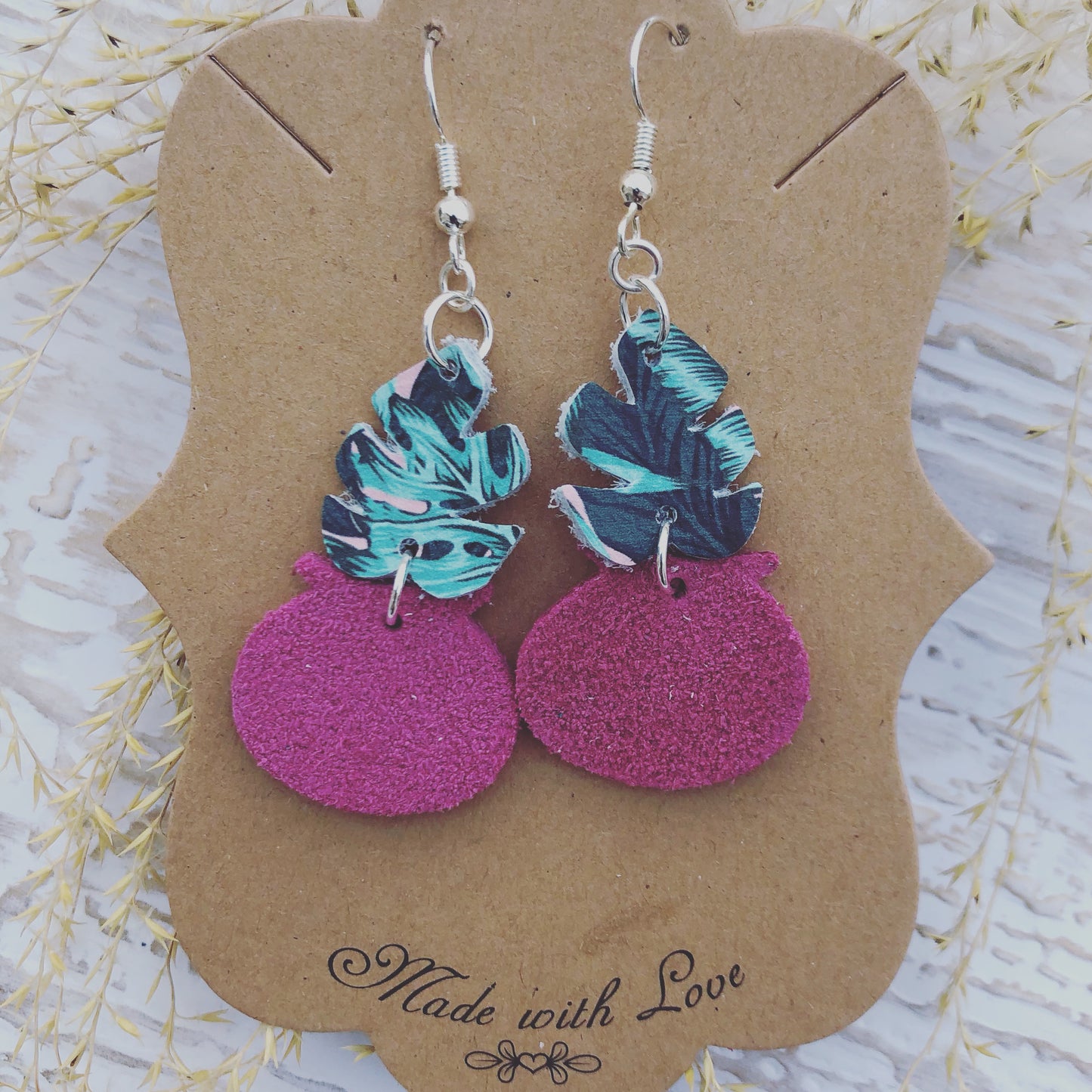 Fern and Vase Earrings