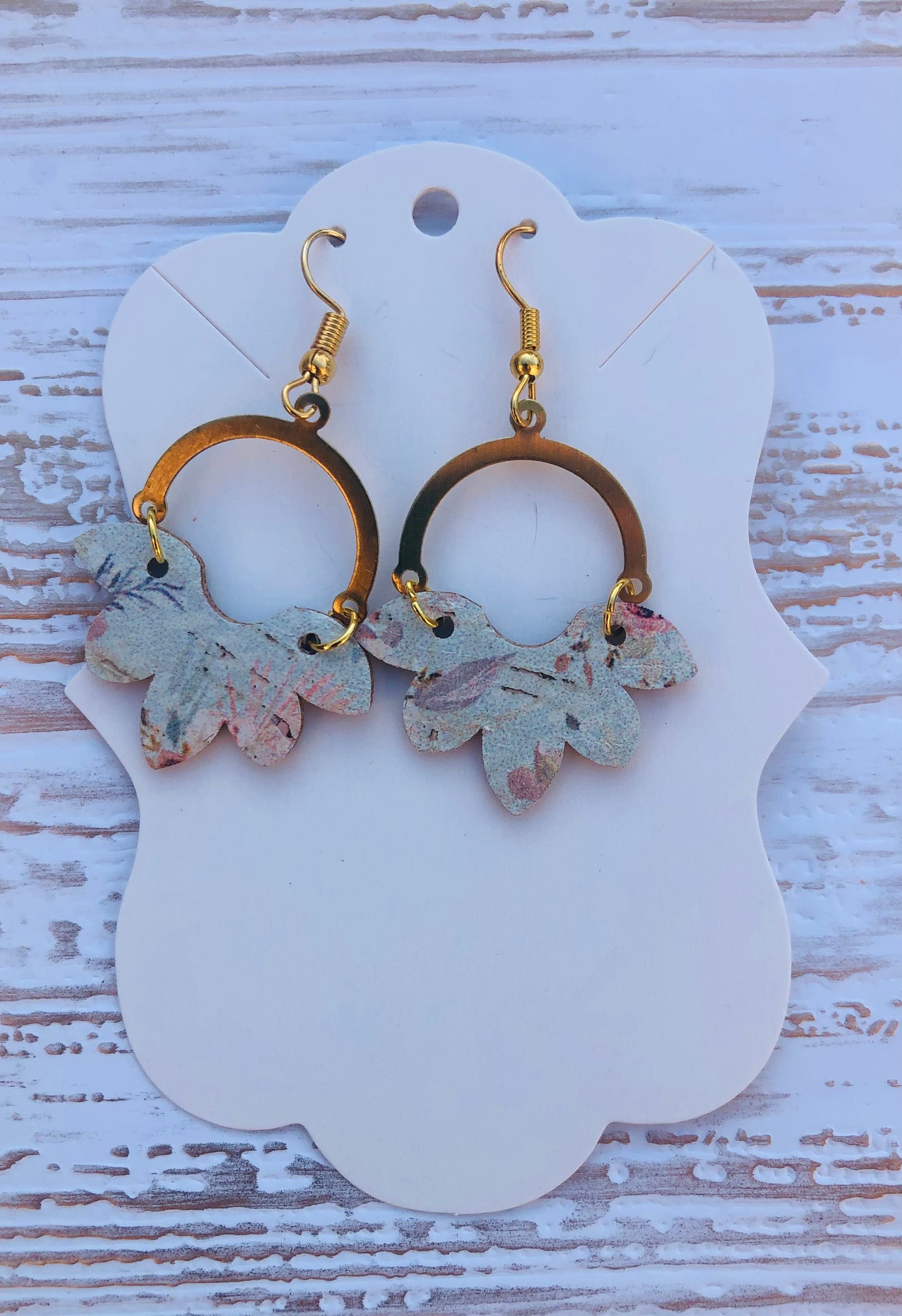 Delicate Blue Floral Mini Stella Earrings