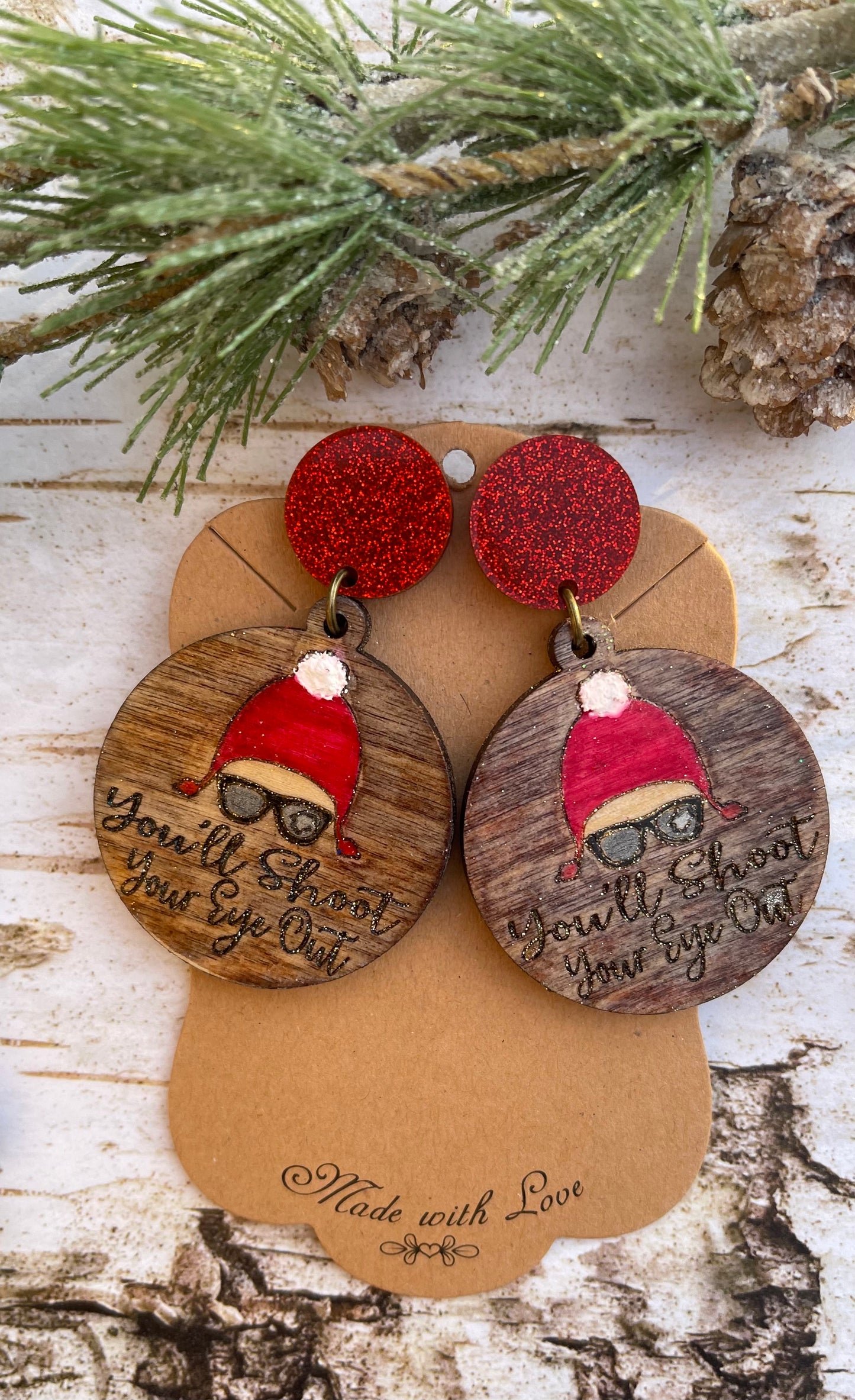 Christmas Story Ralph Drop Earrings