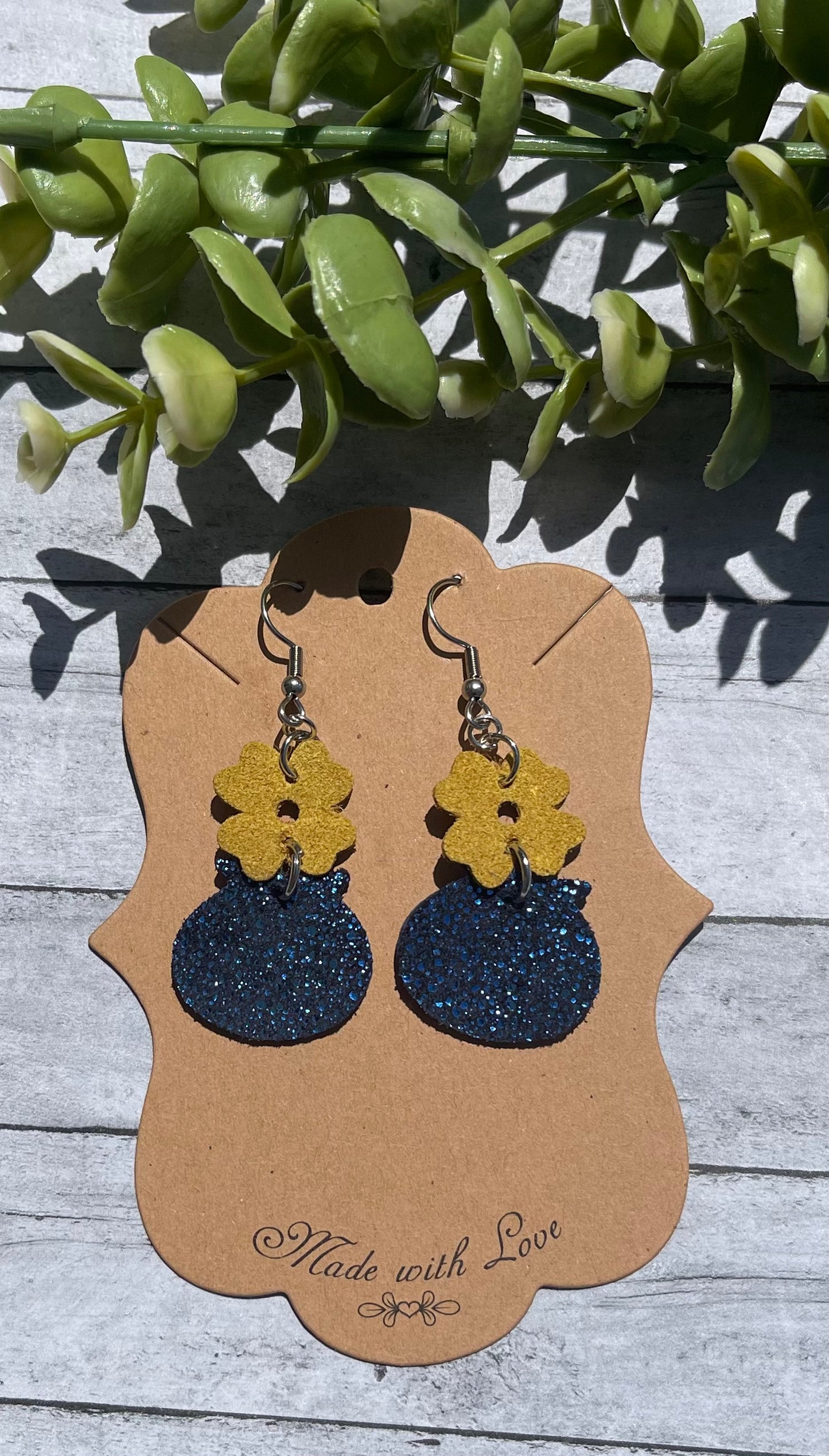 Support The Ukraine Flower Pot Earrings